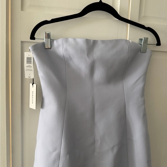 Wilfred Aritzia Appraise Strapless Dress 6 NWT | Blue Mini - Picture 9 of 16